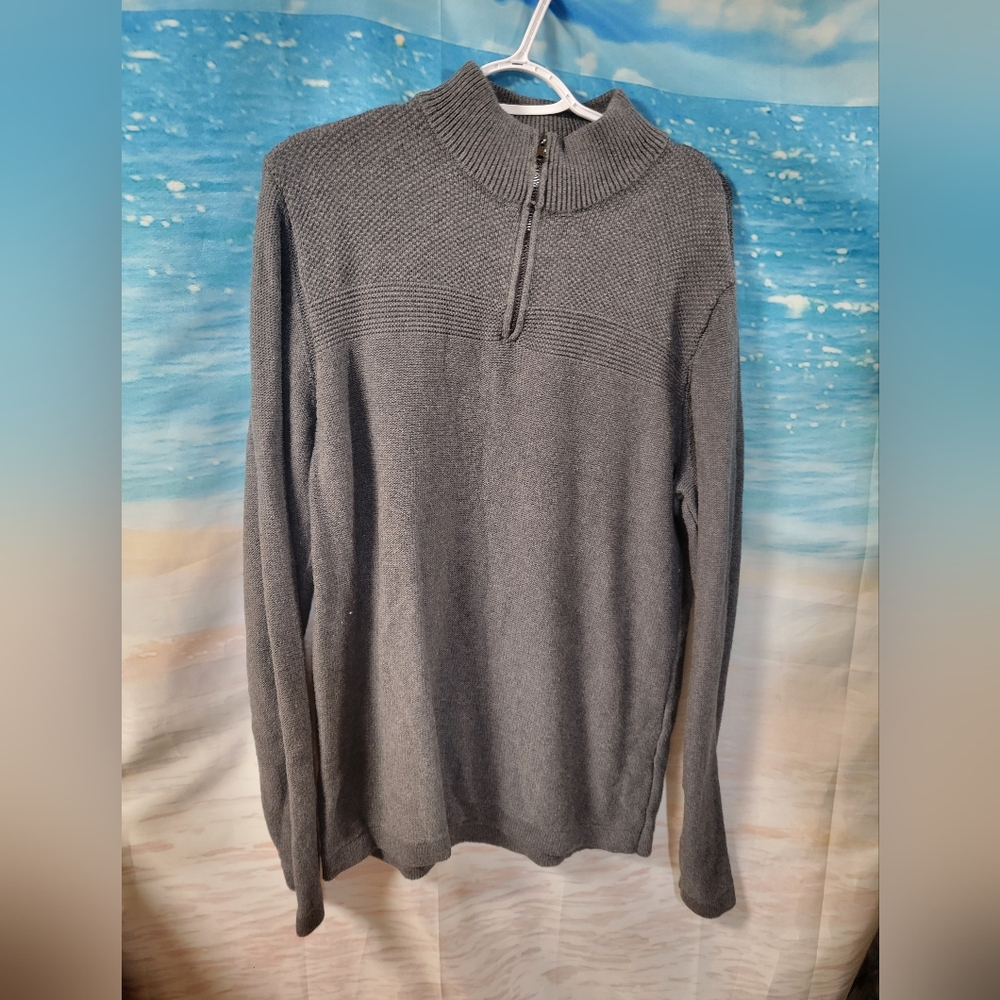 Flag & Anthem Mens Quarter Zip Sweater Size Medium‎